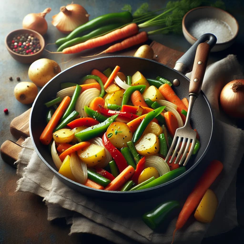 Carrot and Potato Stir Fry