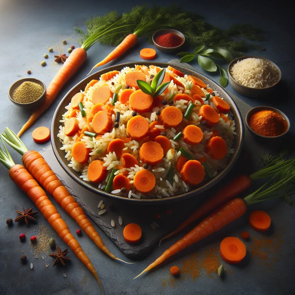 Carrot and Rice Pilaf