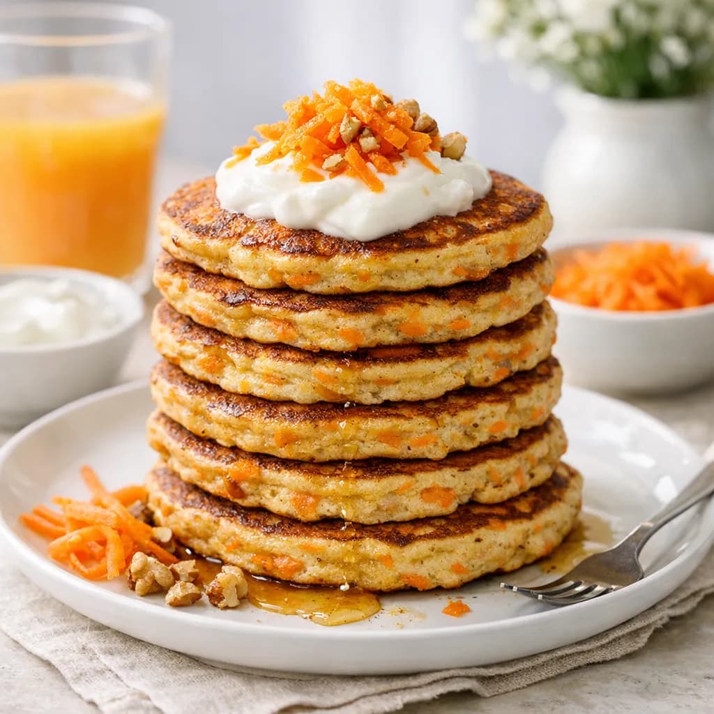 Carrot and Yogurt Pancakes