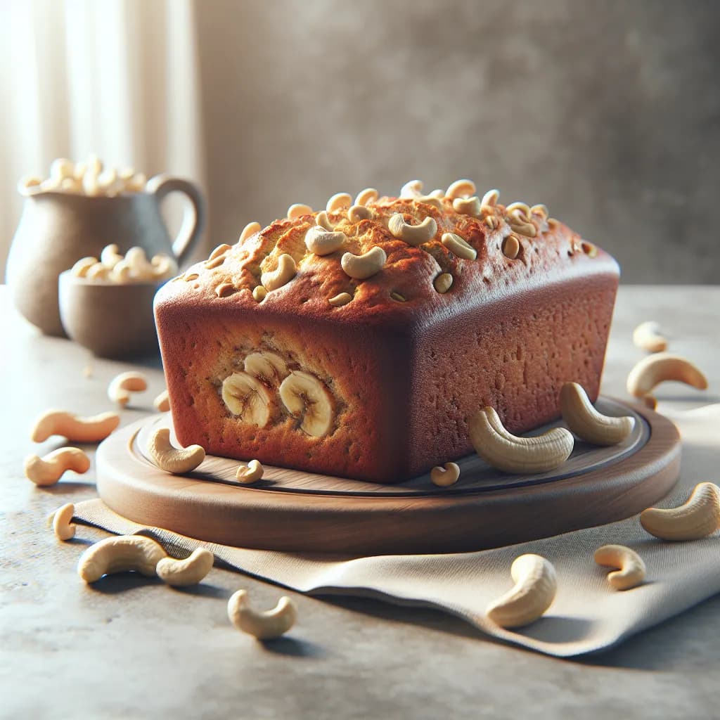 Cashew Nut Banana Bread