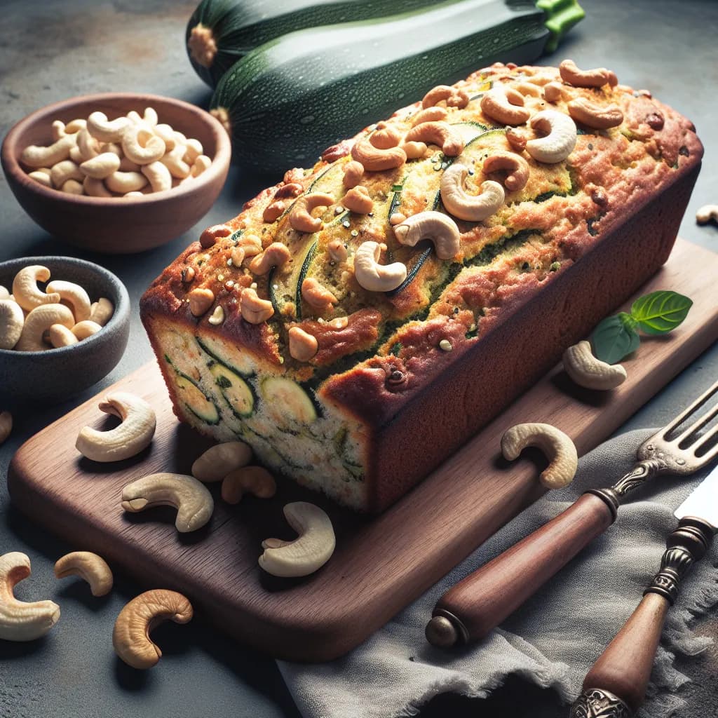 Cashew Nut Zucchini Bread