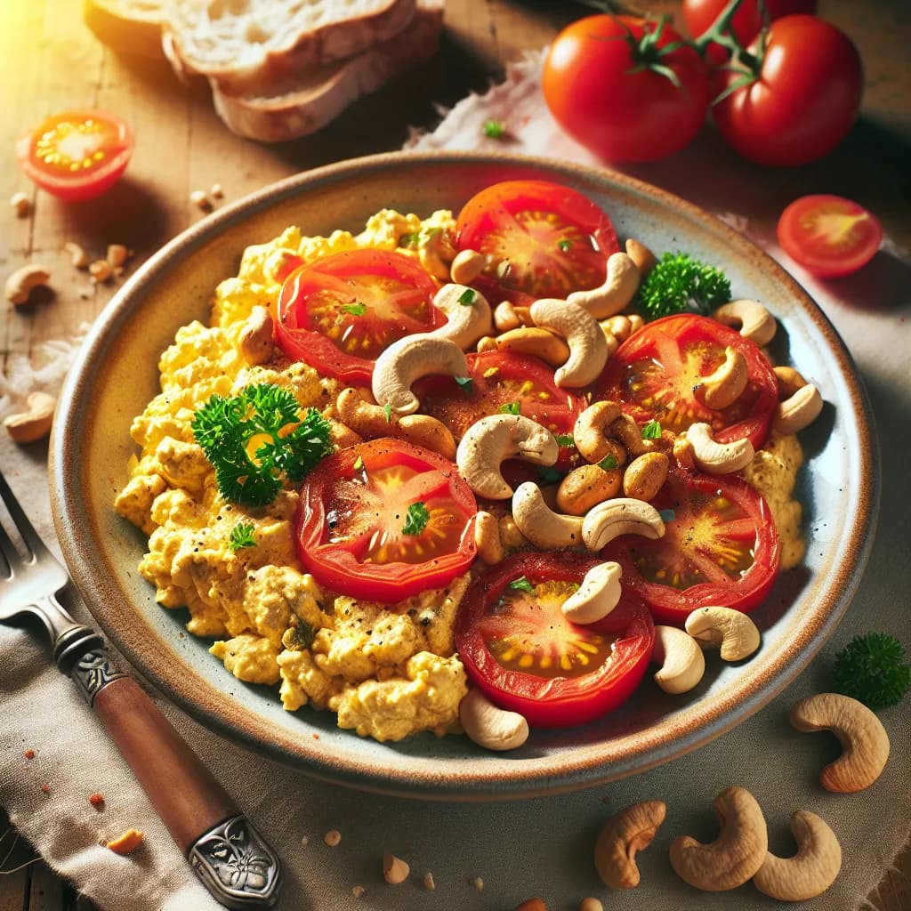 Cashew and Tomato Scramble