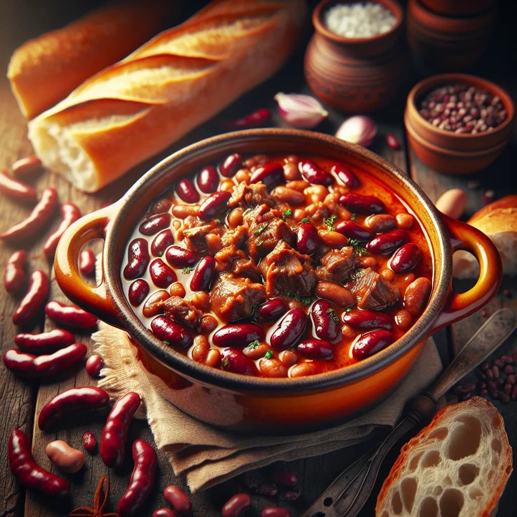 Casserole de Haricots Rouges à la Viande