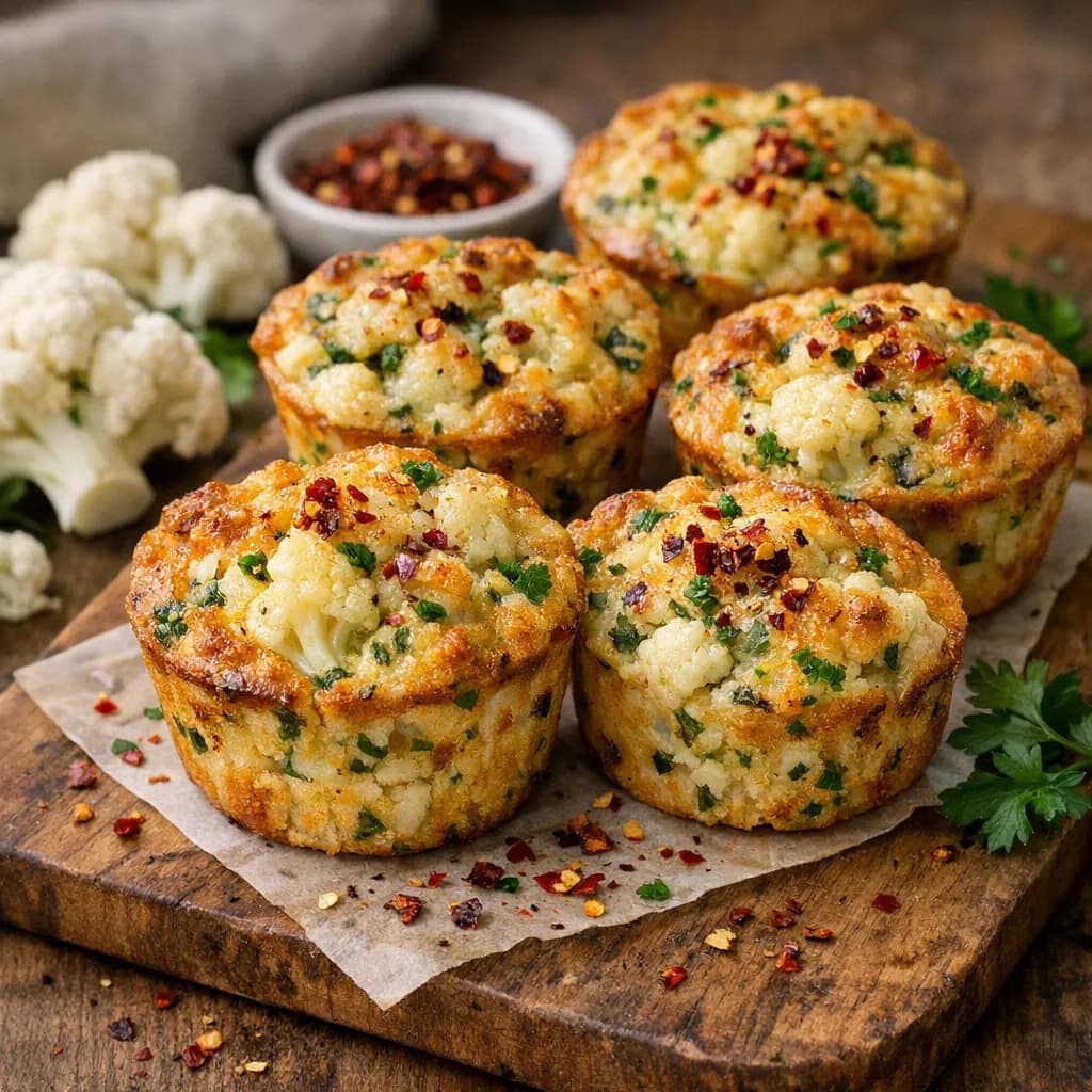Cauliflower and Egg Savory Muffins