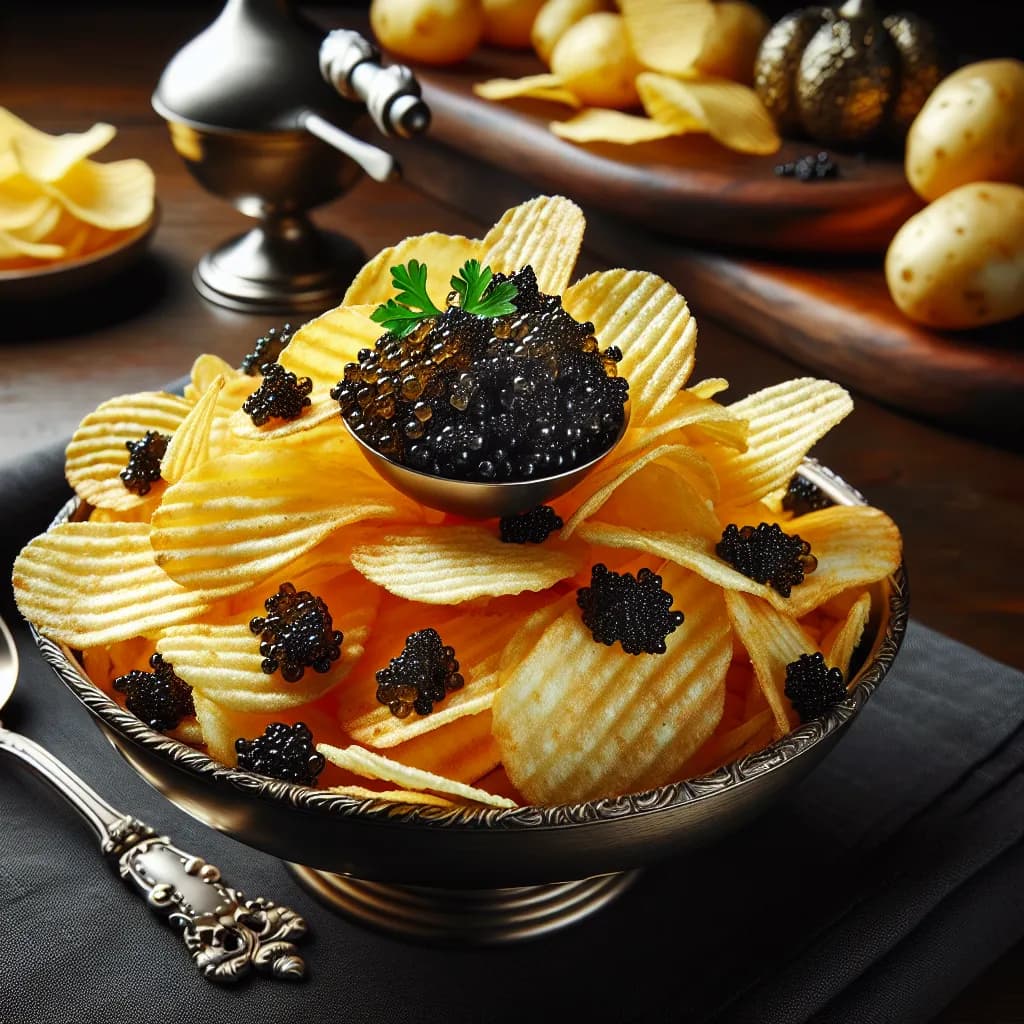 Caviar-Flavored Potato Chips