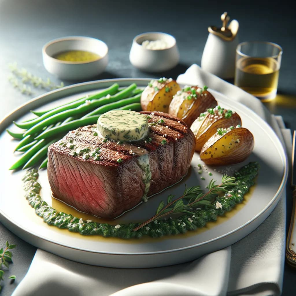 Chateaubriand mit Kräuterbutter