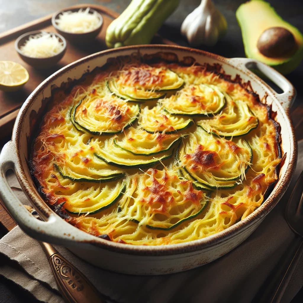 Chayote and Parmesan Gratin