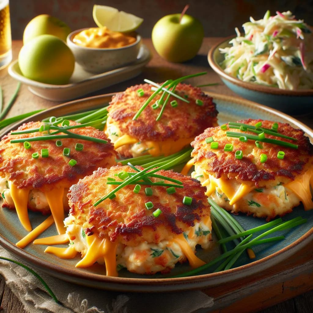 Cheddar and Chive Crab Cakes