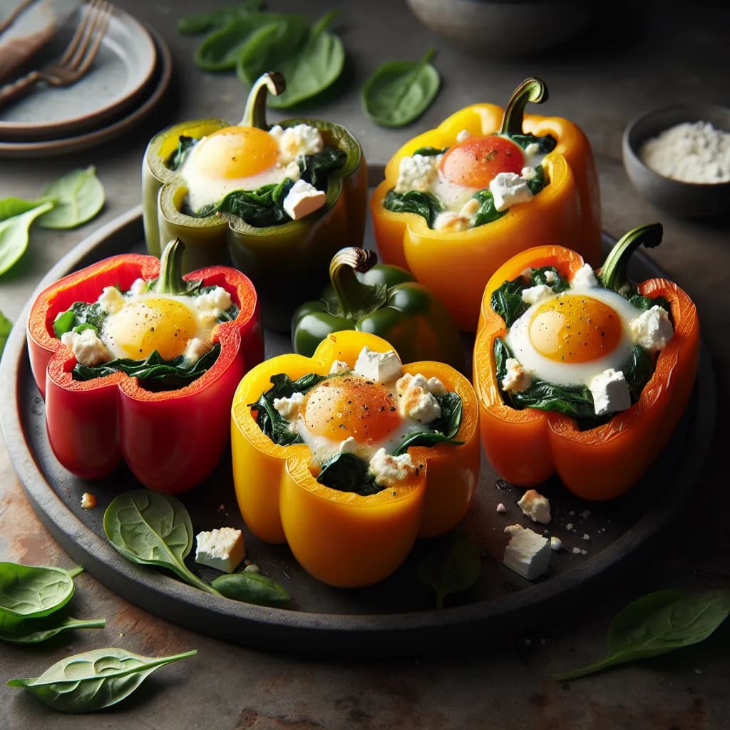 Cheese and Egg Stuffed Peppers