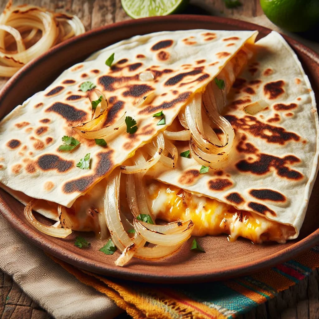Cheese and Onion Quesadilla