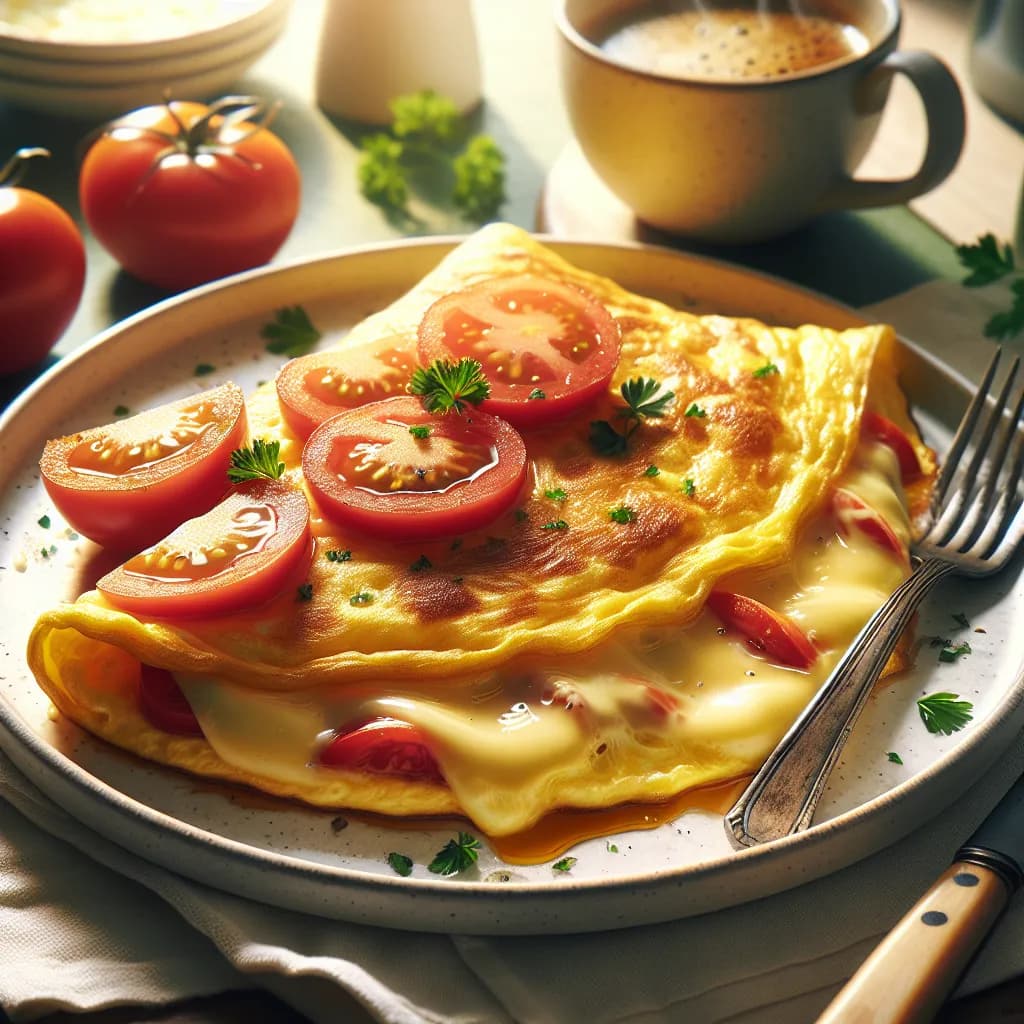 Cheese and Tomato Omelette