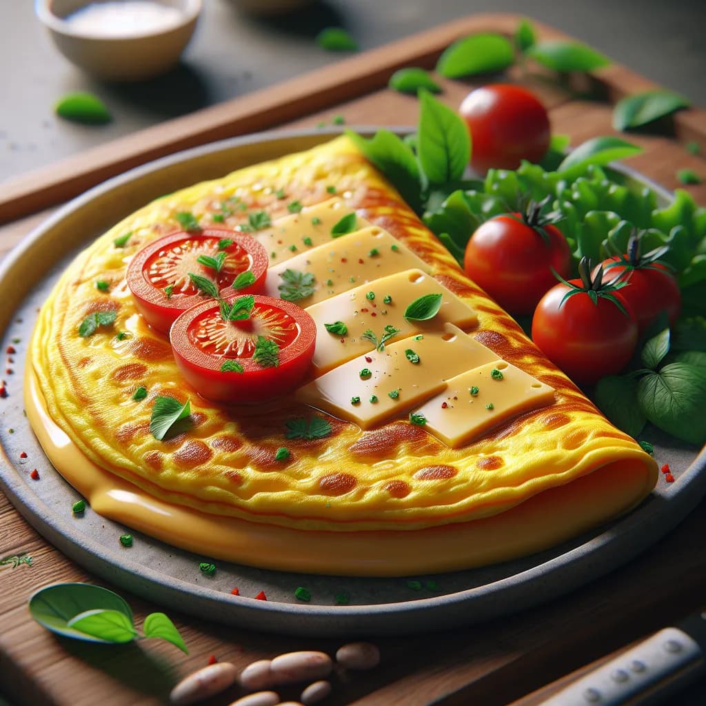 Cheese and Tomato Omelette