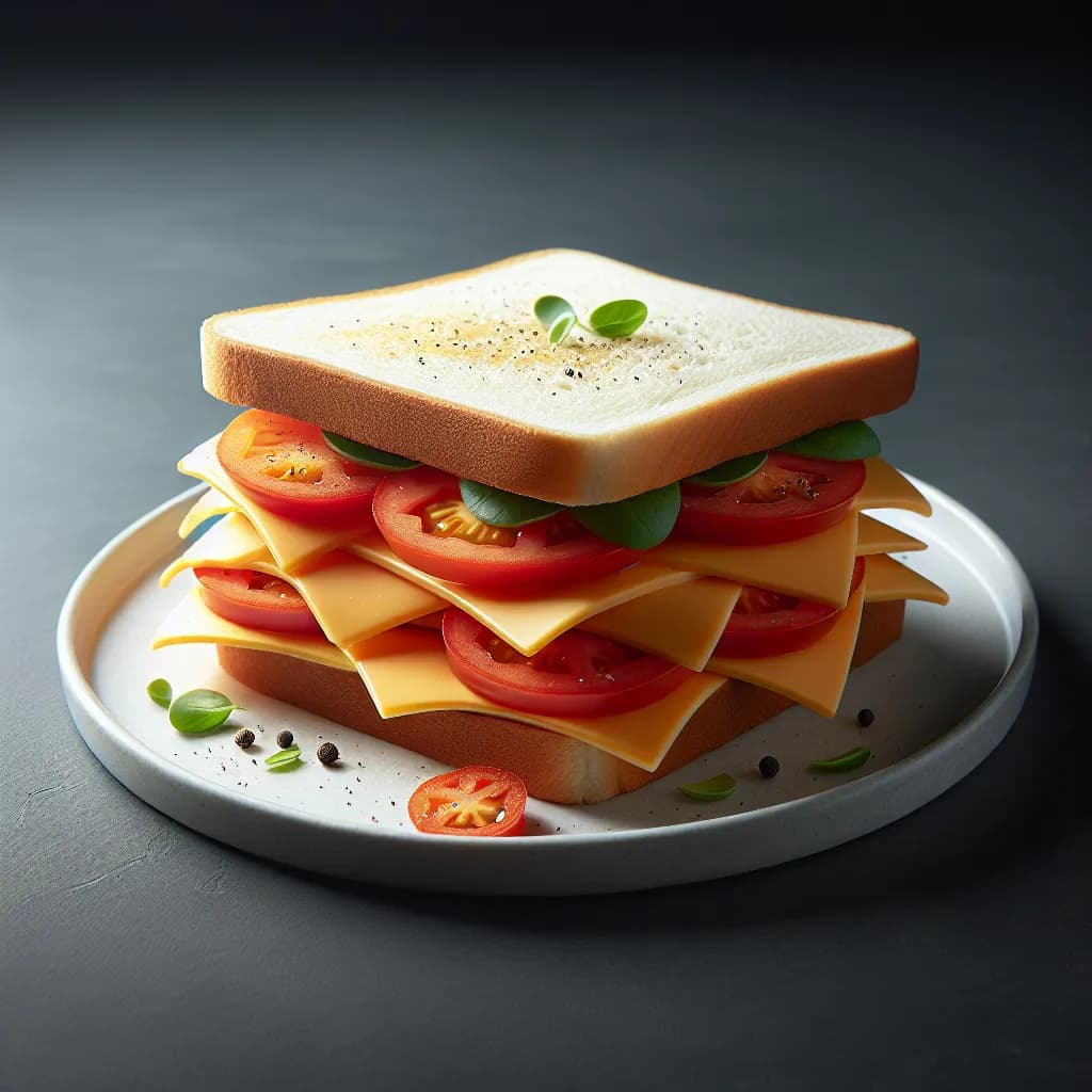 Cheese and Tomato Sandwich