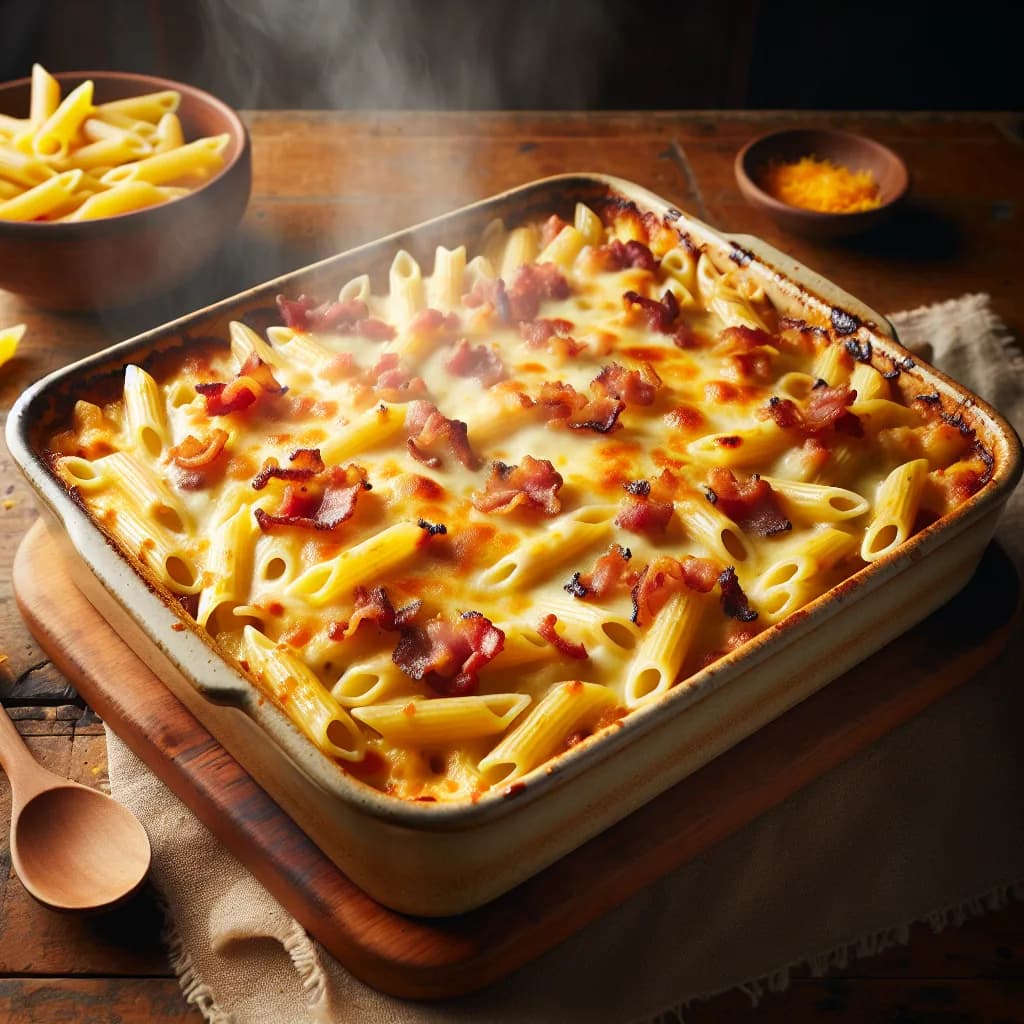 Cheesy Bacon Pasta Bake