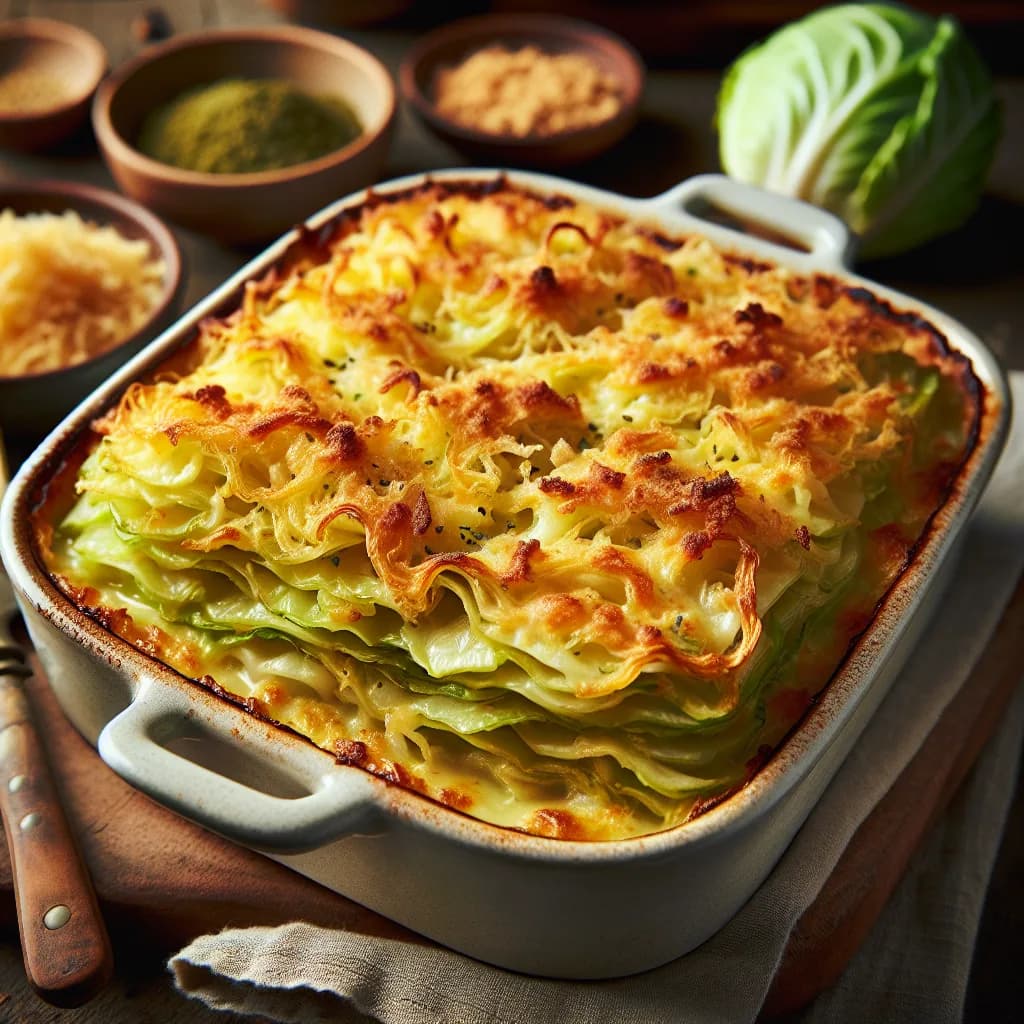 Cheesy Cabbage Gratin