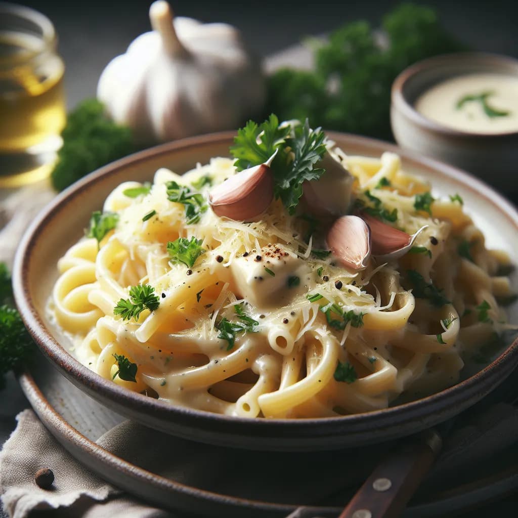 Cheesy Garlic Pasta