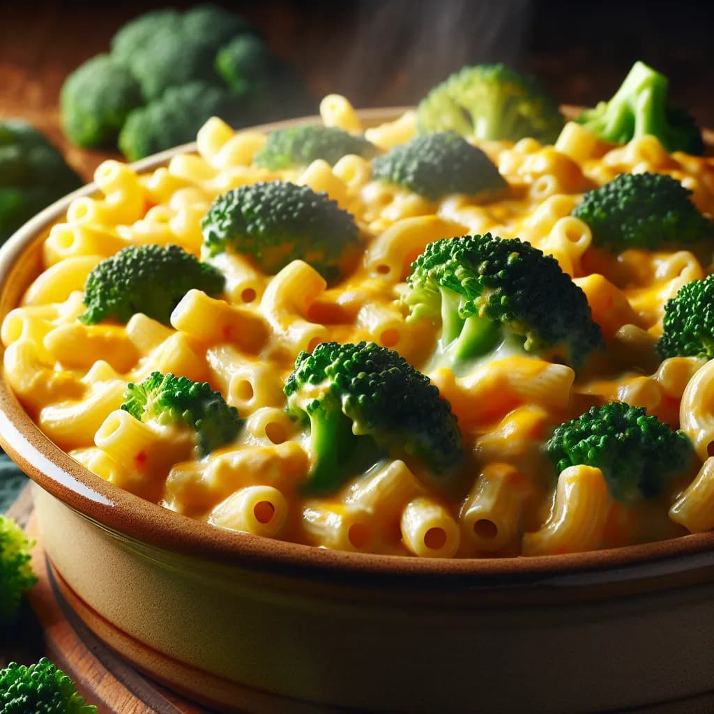 Cheesy Mac with Broccoli