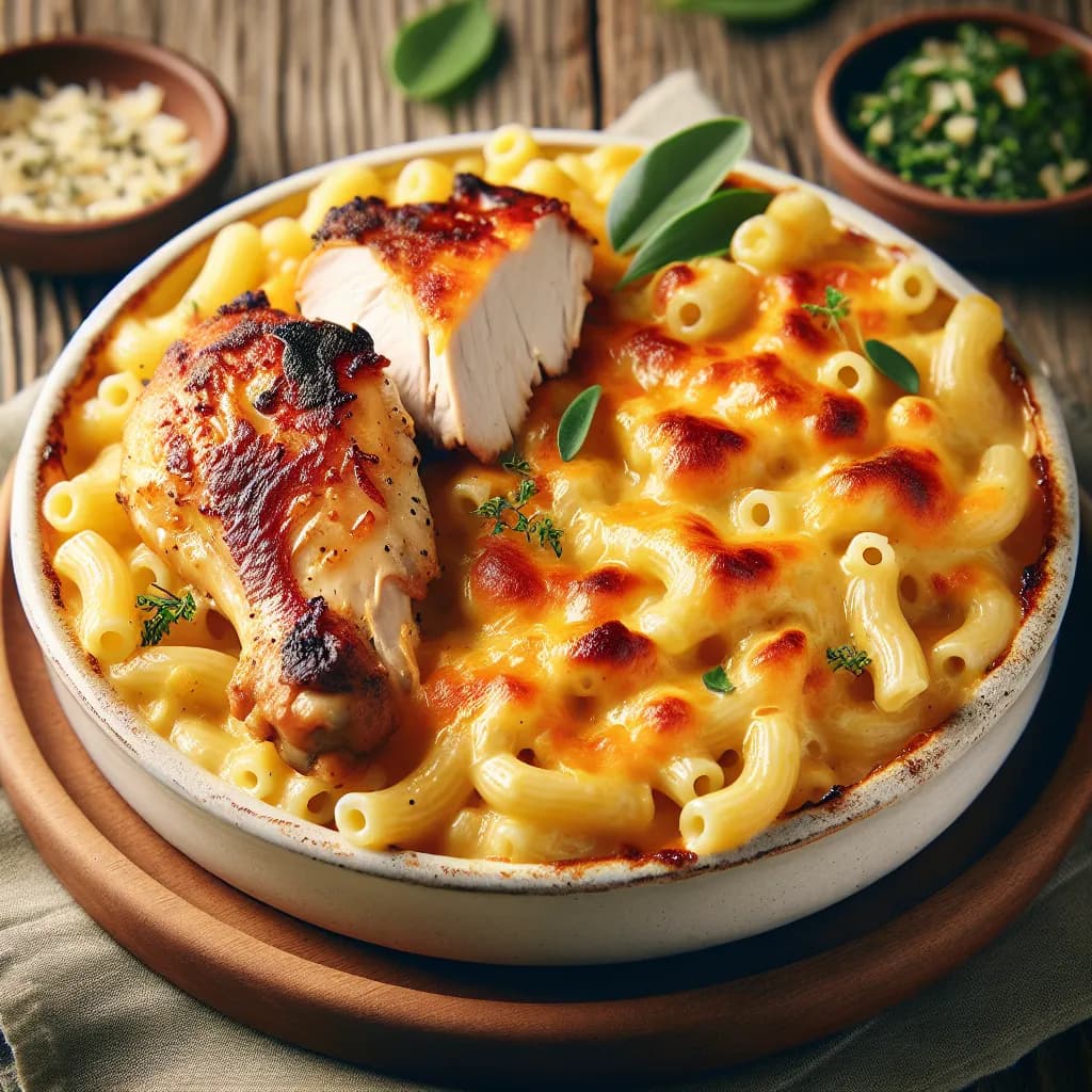 Cheesy Mac with Chicken