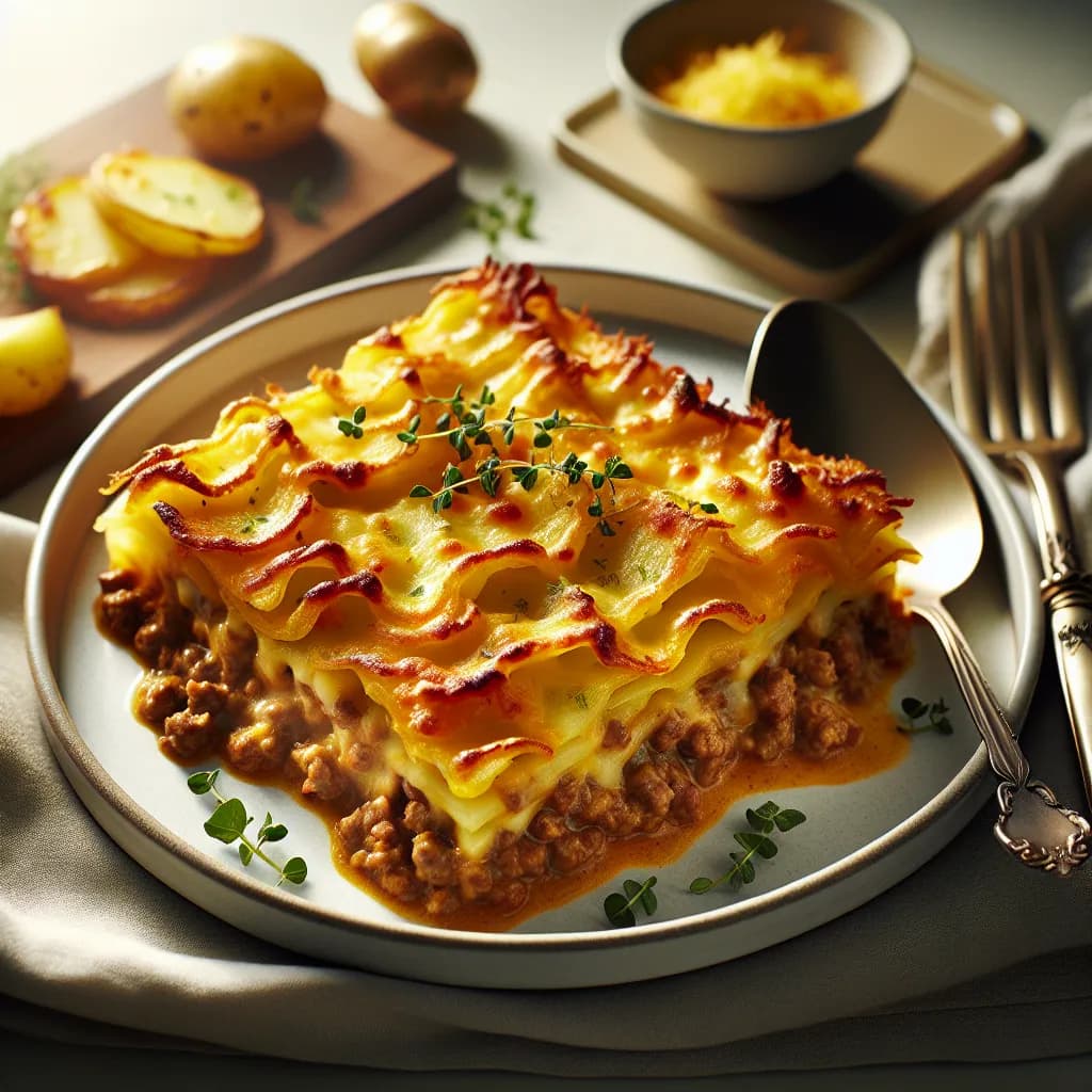 Cheesy Meat and Potato Casserole