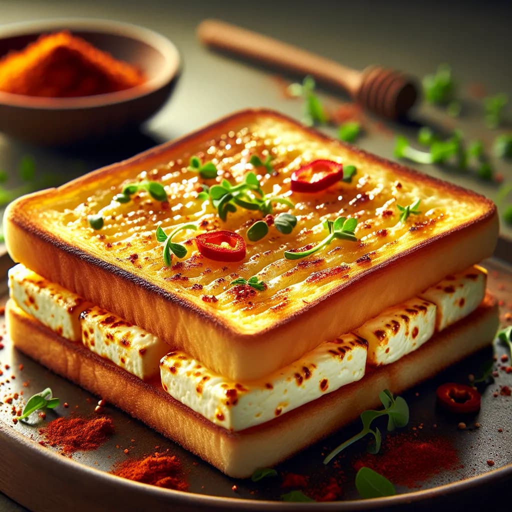Cheesy Paneer Toast