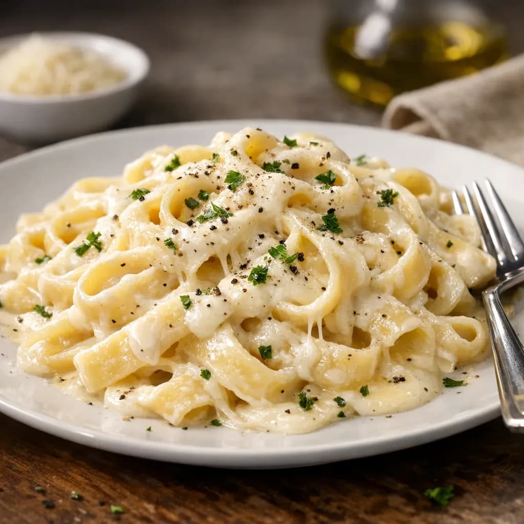 Cheesy Pasta Alfredo