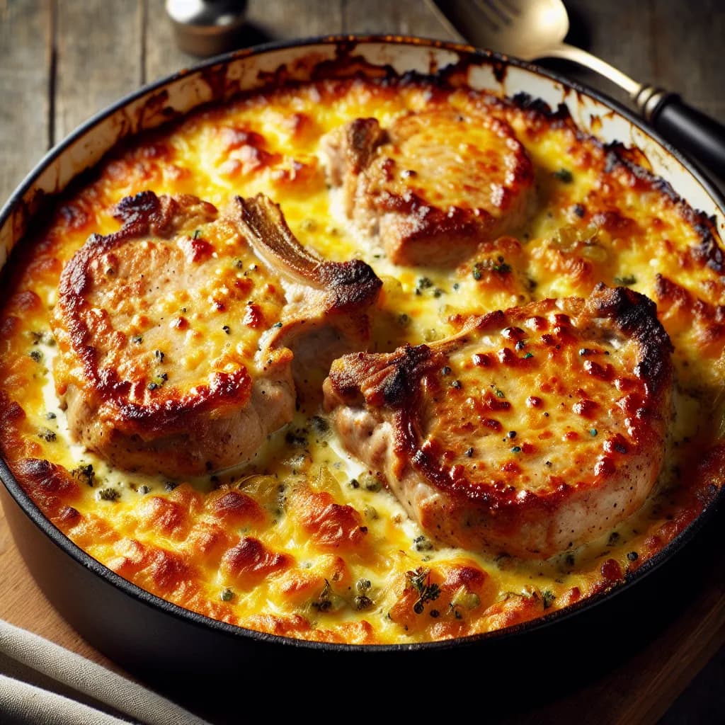 Cheesy Pork Chop Casserole