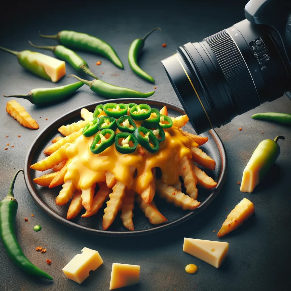 Cheesy Potato Fry with Green Chilli