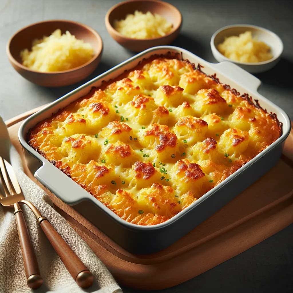 Cheesy Potato Rice Casserole