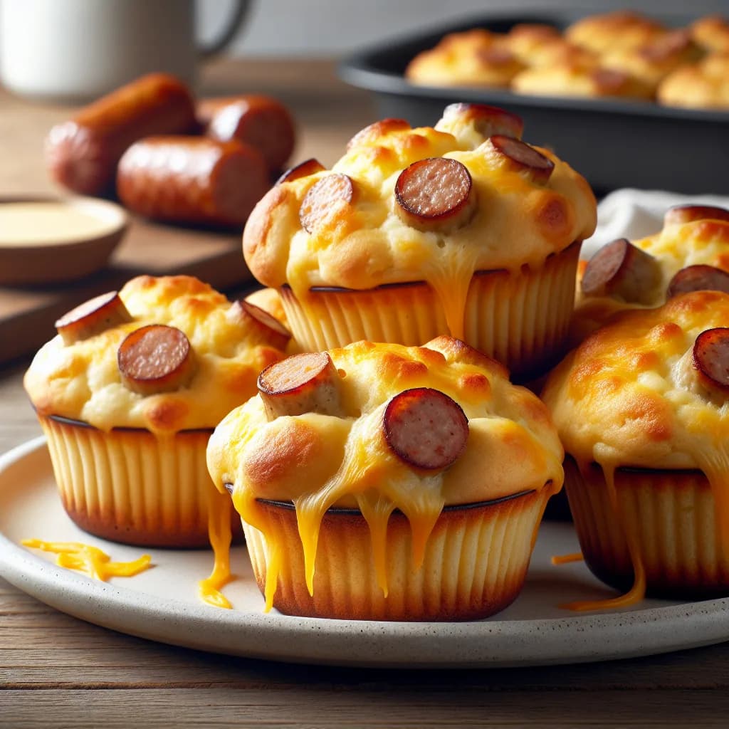 Cheesy Sausage Muffins