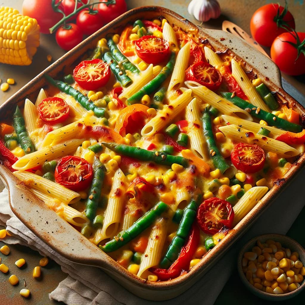 Cheesy Vegetable Pasta Bake