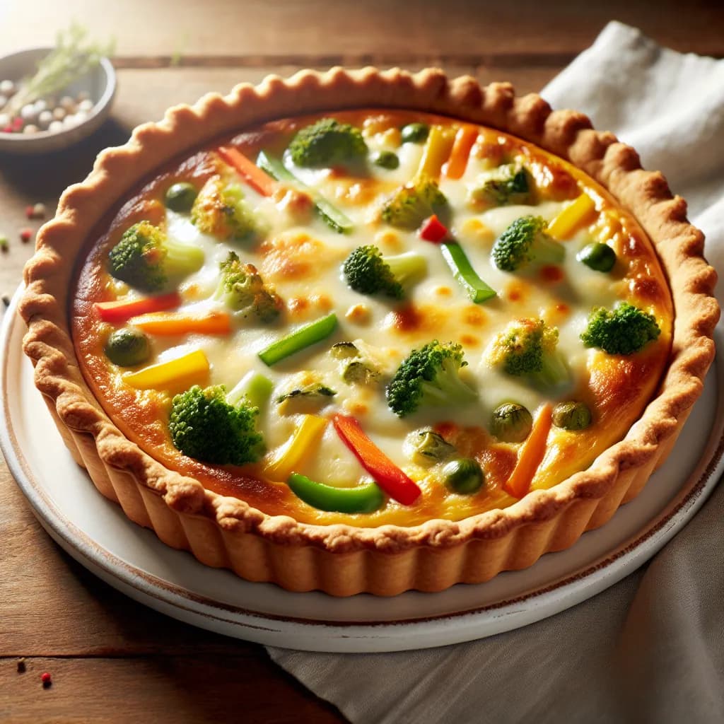 Cheesy Vegetable Quiche