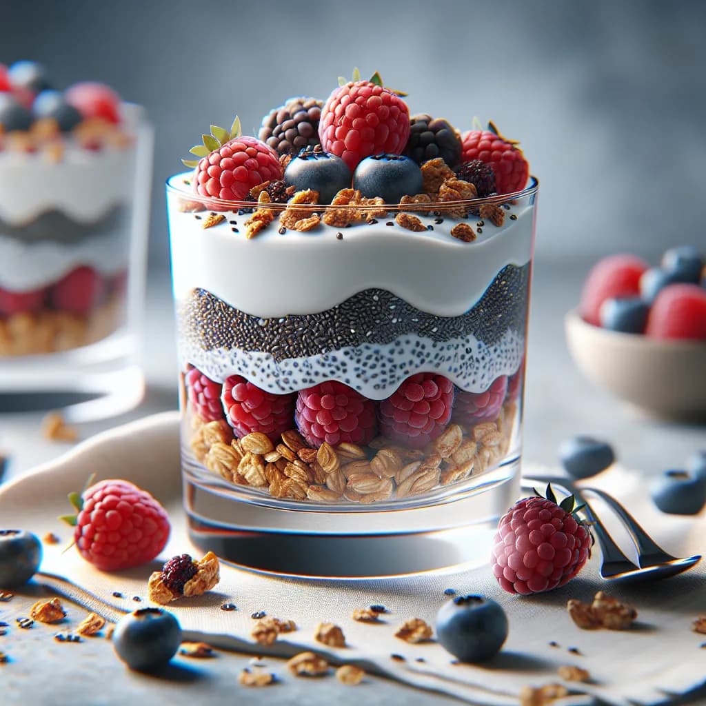 Chia Seed Greek Yogurt Parfait