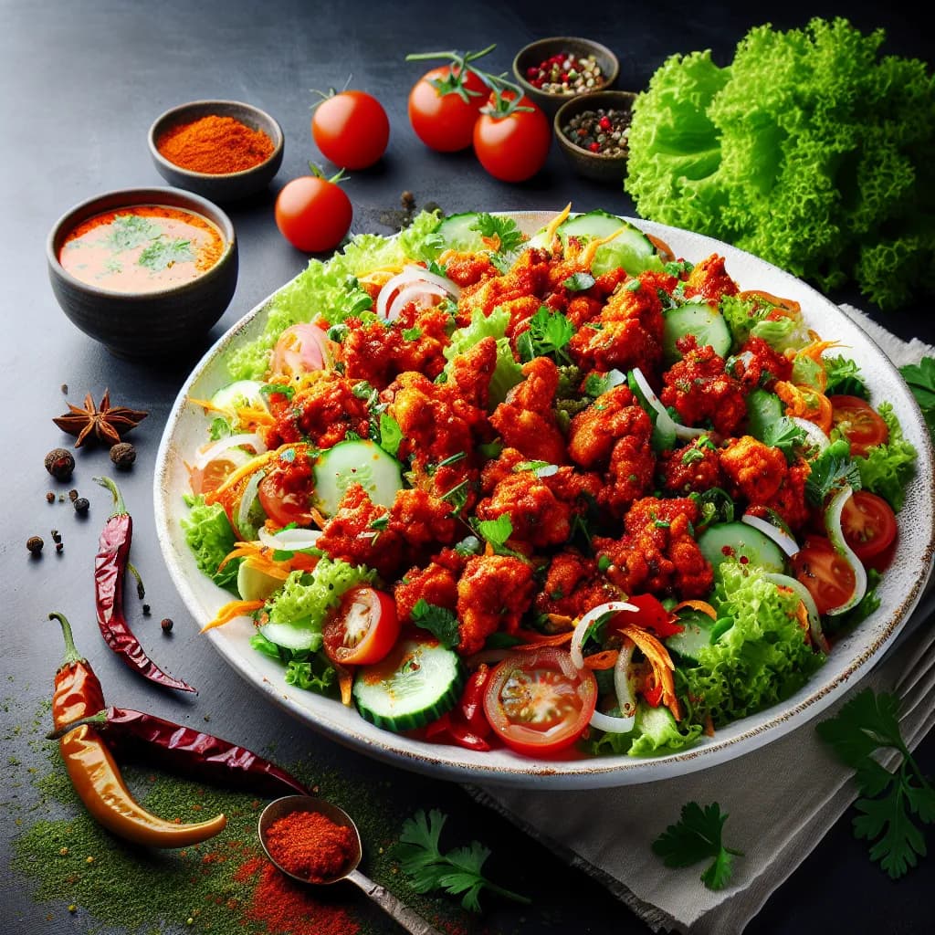 Chicken 65 Salad