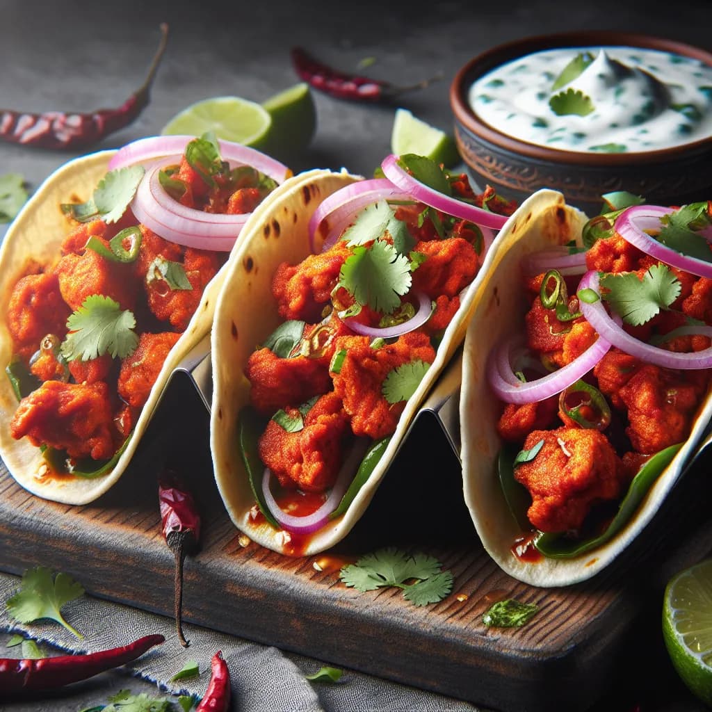 Chicken 65 Tacos