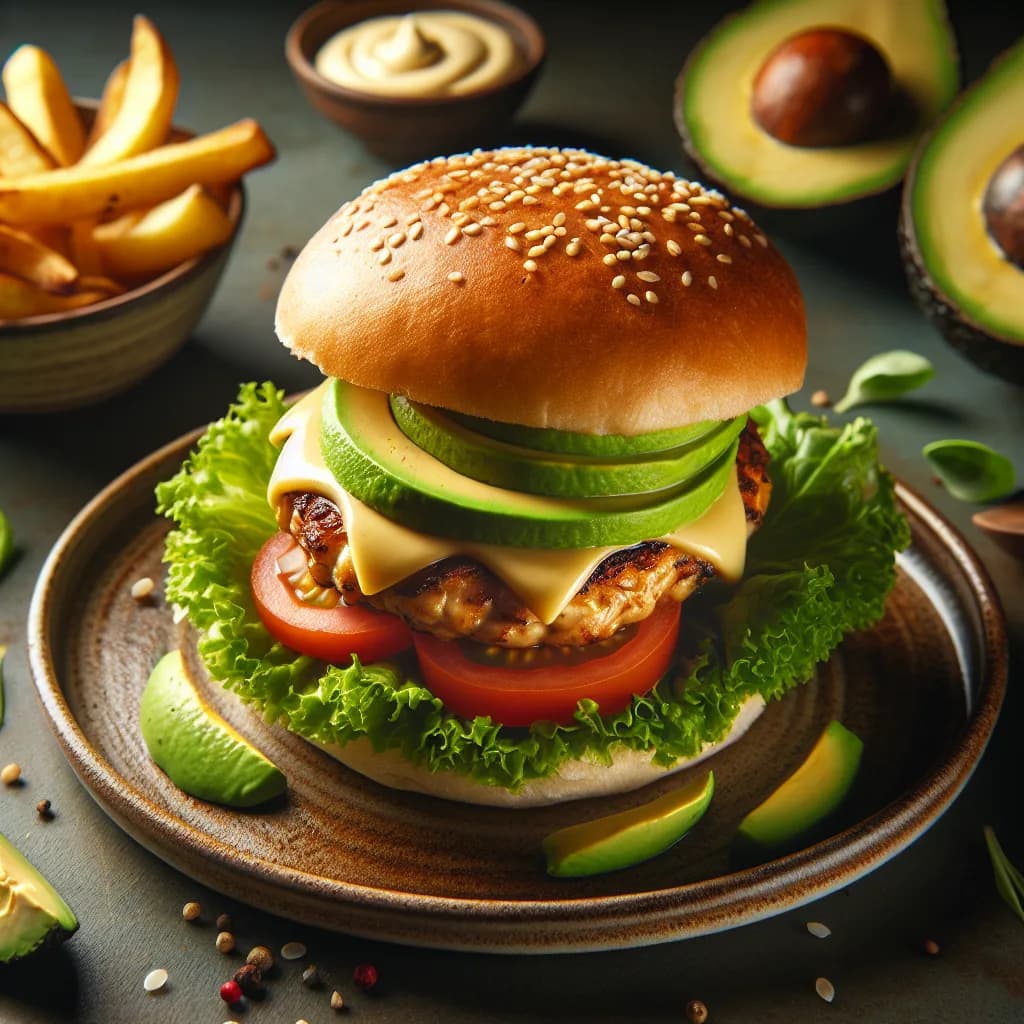 Chicken Avocado Burgers