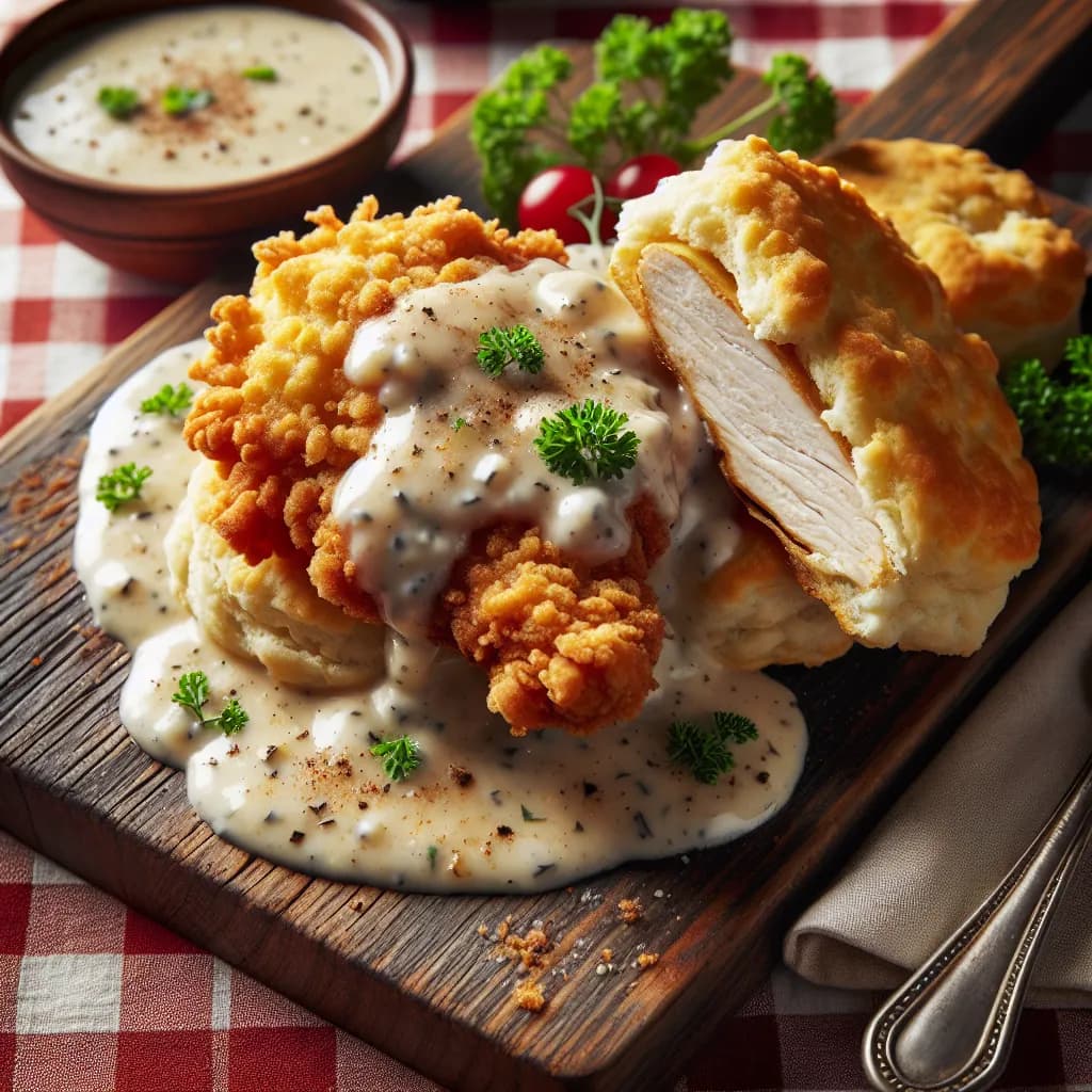 Chicken Biscuits and Gravy