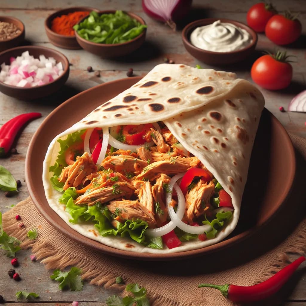 Chicken Chapati Roll