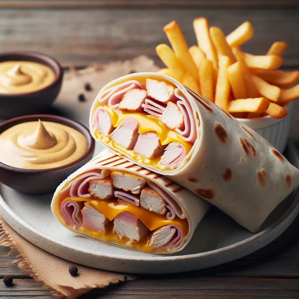 Chicken Cordon Bleu Wrap