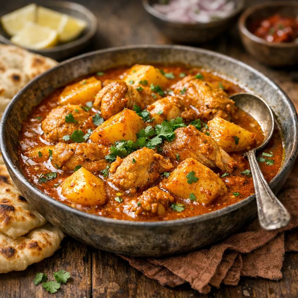 Chicken Ka Salan with Potatoes