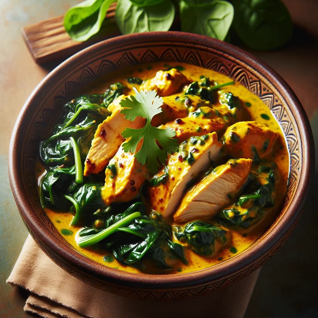Chicken Korma with Spinach