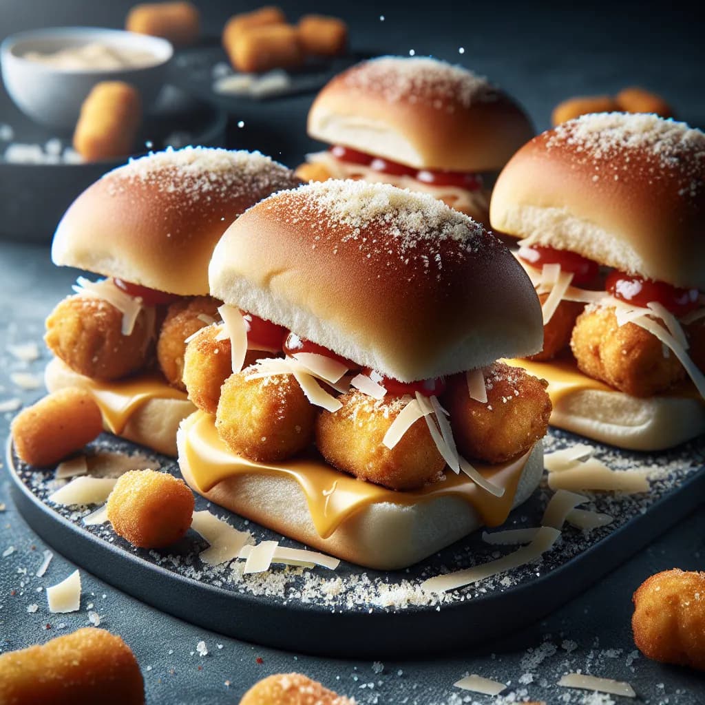 Chicken Nugget Parmesan Sliders