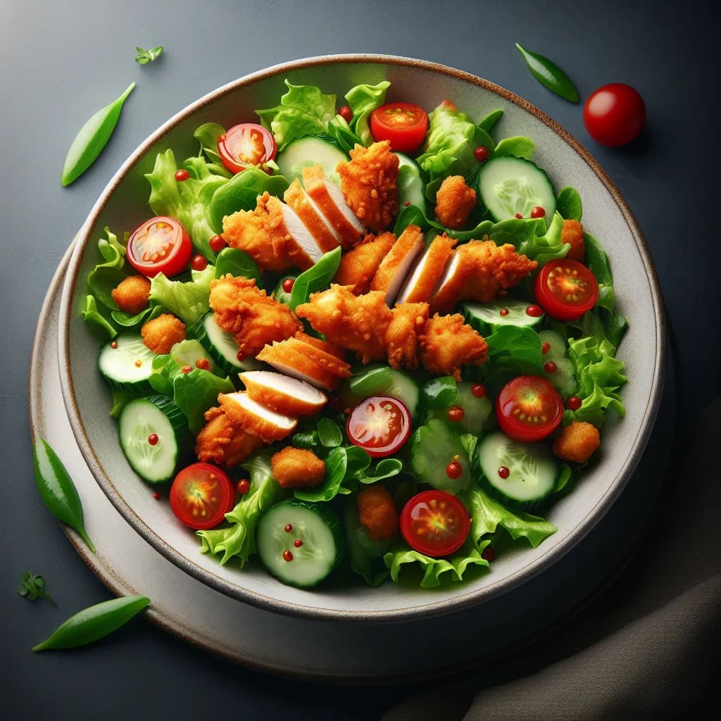 Chicken Pakora Salad