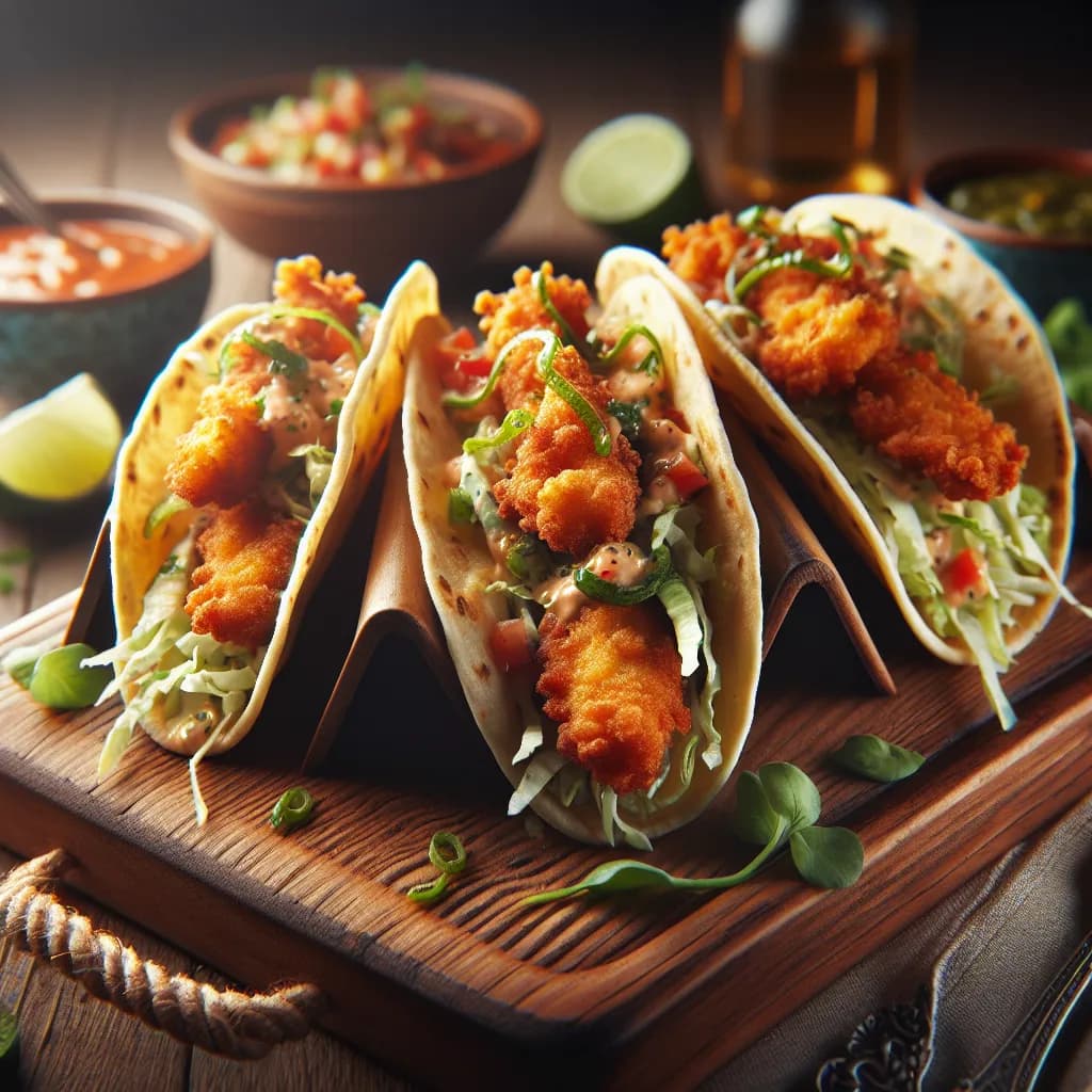 Chicken Pakora Tacos