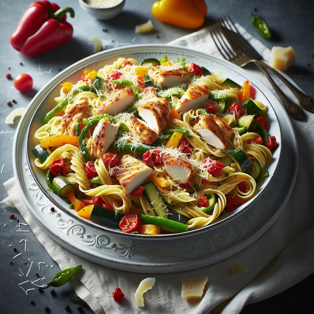 Chicken Pasta Primavera
