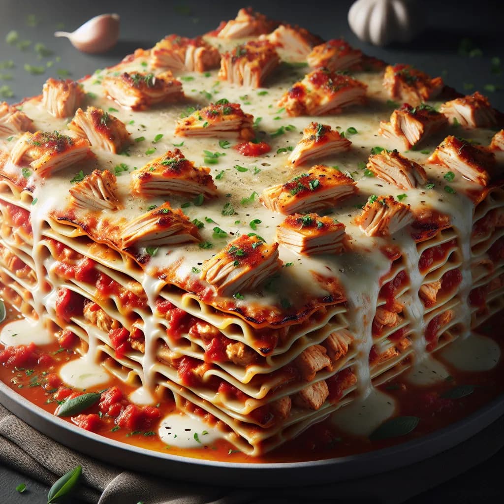 Chicken Pizza Lasagna