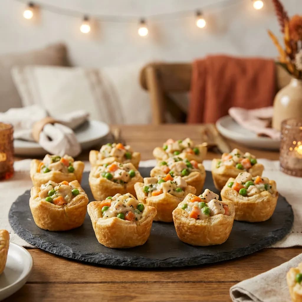 Chicken Pot Pie Pastry Cupcakes