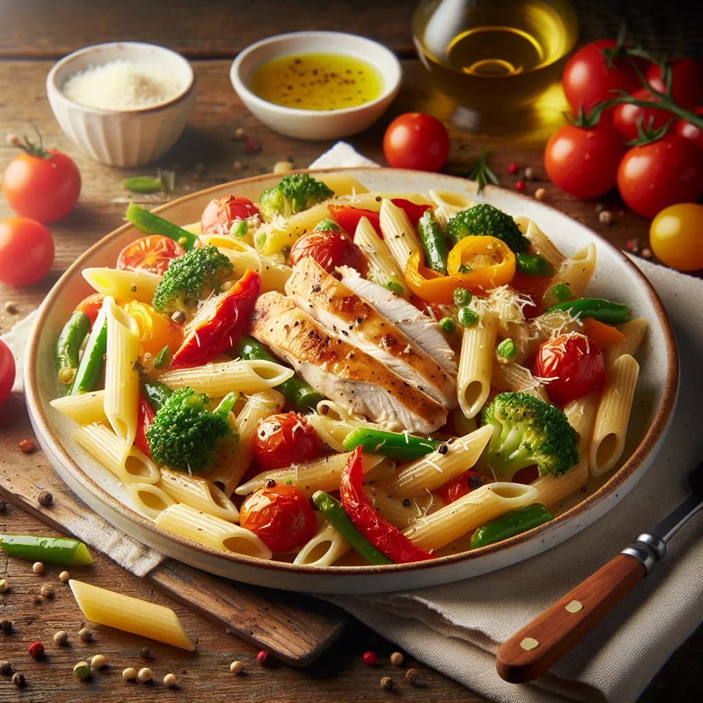 Chicken Primavera with Penne