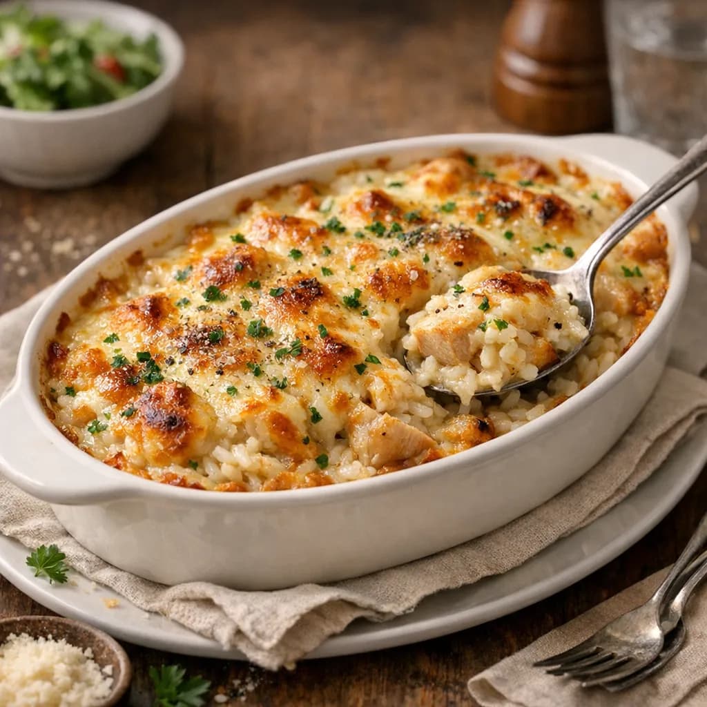 Chicken Rice Gratin