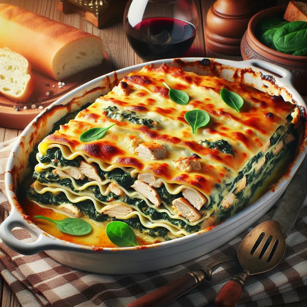 Chicken Spinach Lasagna