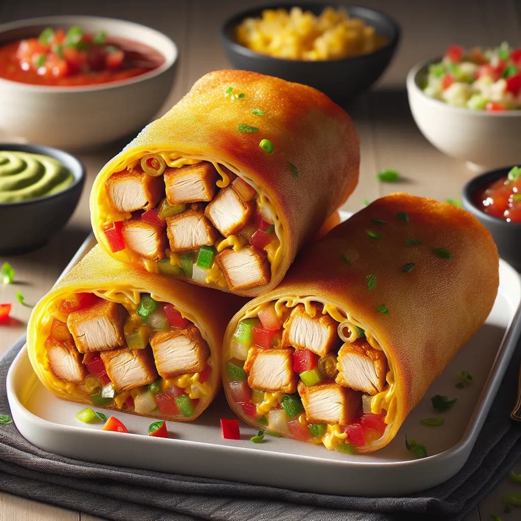 Chicken Taco Egg Rolls